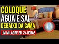 O QUE ACONTECE COM UM COPO DE ÁGUA E SAL DEBAIXO DA CAMA DURANTE A NOITE? Técnica do Feng Shui