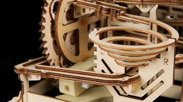 3D Wooden  Puzzle Waterwheel Coaster