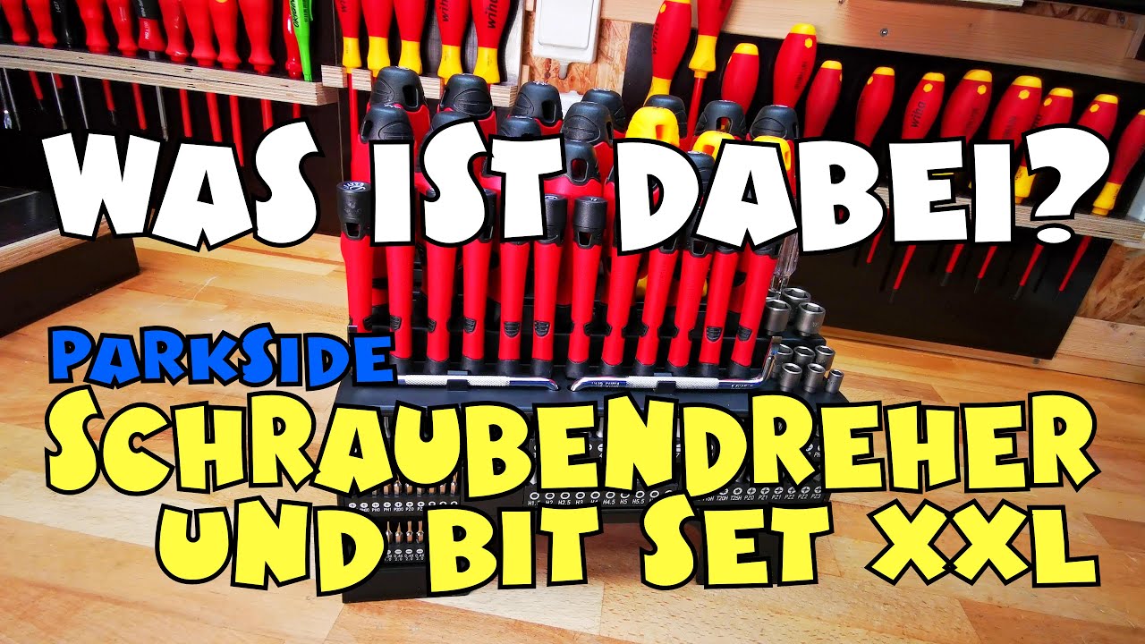 PARKSIDE® 116-teilig YouTube Schraubendrehersatz -