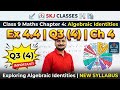 Class 9 Maths Ch 4 | Ex 4.4 Q3 (4) | Exploring Algebraic Identities | Ganita Manjari New Syllabus