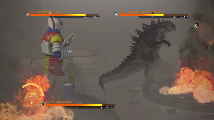 GODZILLA PS4 versus mode : Jet Jaguar vs. Godzilla 2014 vs. Godzilla 90's "Will you Shut UP!!"
