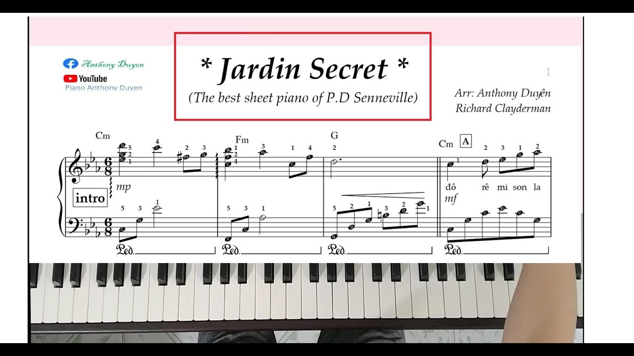 How to play 'Jardin Secret' – free sheet * Hướng dẫn chi tiết