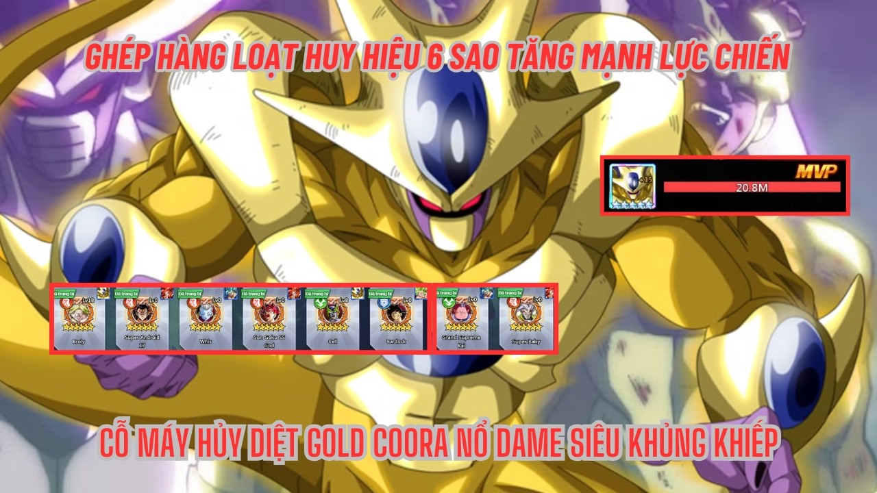 COMBO THỨC TỈNH #46 - Ghép hàng loạt huy hiệu 6 sao & Cách biến GOLD COORA thành chiến thần hủy diệt