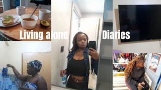 Living alone diaries|| Being sick 😫 || seeking a better life||life updates 