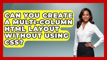 Can You Create a Multi-Column HTML Layout Without Using CSS? | Simple HTML Studio News