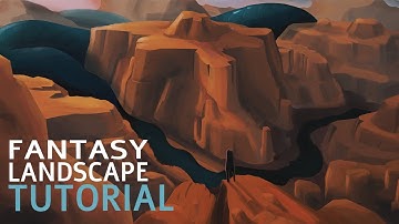 Concept Art Landscape PAINTING PROCESS