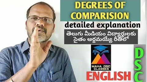 DEGREES OF COMPARISION/ PART-1/DSC/TET/ENGLISH GRAMMAR/
