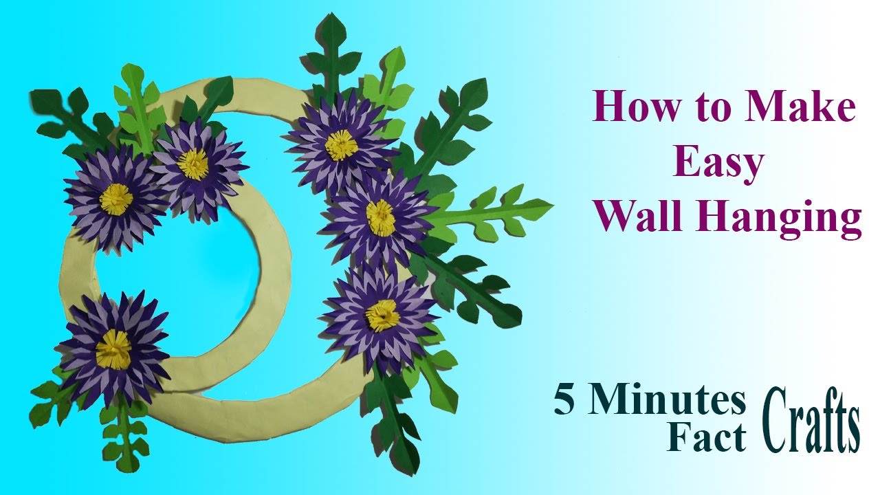 How to Make Easy Wall Hanging | Wall Hanging Craft Idea | Wall Decor