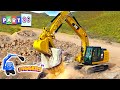 Huge diggers for kids  scooping digging loading  more