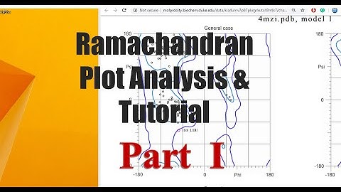 Ramachandran Plot Analysis & Tutorial- PART 1