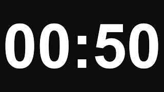 50 Second Timer - No Alarm - 8K