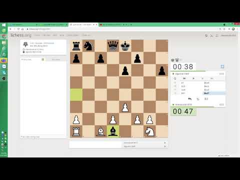 Test obs studio với một ván cờ anti chess (testing obs studio for future video recording)