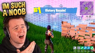 Reacting to my FIRST GAME of Fortnite (Season 1)