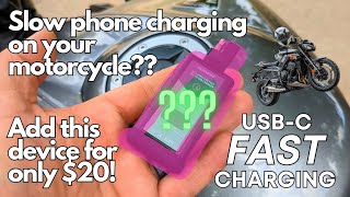 Adding Fast Charging USBC to your motorcycle! Only $20
