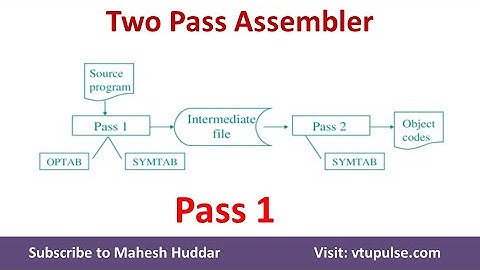 8. Pass -1 Assembler of Two-pass assembler in System Software by Dr. Mahesh Huddar