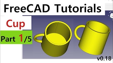 Create the Cup using FreeCAD (part1/5)
