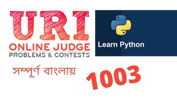 1003 uri problem solution in python / online judge problem solution / python program