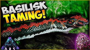 TAMING a GIANT BASILISK with a ROCK DRAKE EGG (Ark Survival Evolved Aberration Pooping Evolved Ep 10
