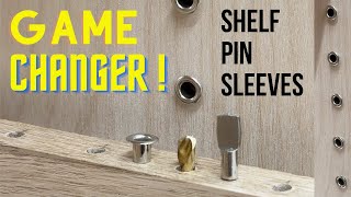 Adjustable Shelf Pin Inserts  How to Use Metal Shelf Pin Sleeves