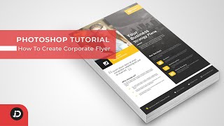 How to Create and Design Corporate Flyer in Photoshop? Photoshop tutorial