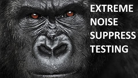 EXTREME NOISE SUPPRESSION TEST USING VOICE MEETER, OBS, AND NVIDIA "RTX VOICE"