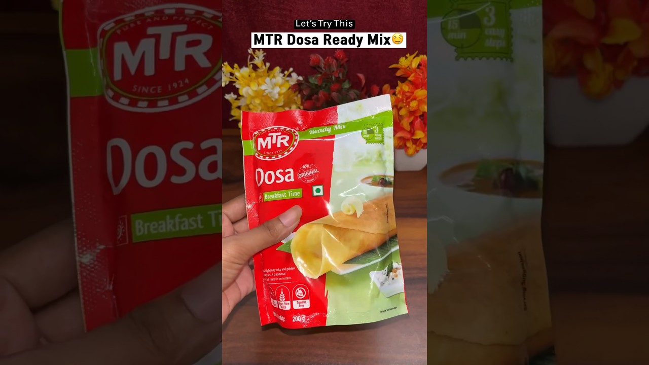 Let&rsquo;s Try This MTR Dosa Ready Mix Review🤤|| Parfect Dosa Recipe || #viral #shorts #mtrdosamix #dosa