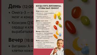 Когда пить витамины, чтобы был эффект - утро, день или вечер? #питание #советы #полезныесоветы