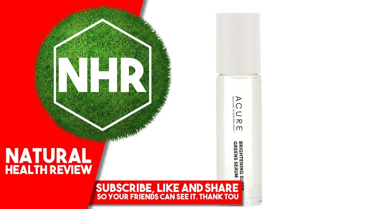 Acure, Brightening Super Greens Serum, 0.3 fl oz (10 ml)