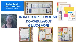 2026 Intro Simple Page Kit "Do-over" layout using Your Own Way + 3 layouts with On the Bright Side Details
