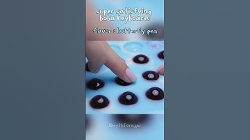 ASMR Typing on Boba Tea Keyboards | Squishy, Satisfying Sounds | Taro Matcha #bubbletea #aiasmr #ai