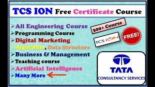 Tcs ion digital learning hub free course | Programming | Digital Marketing | Electronic | Management