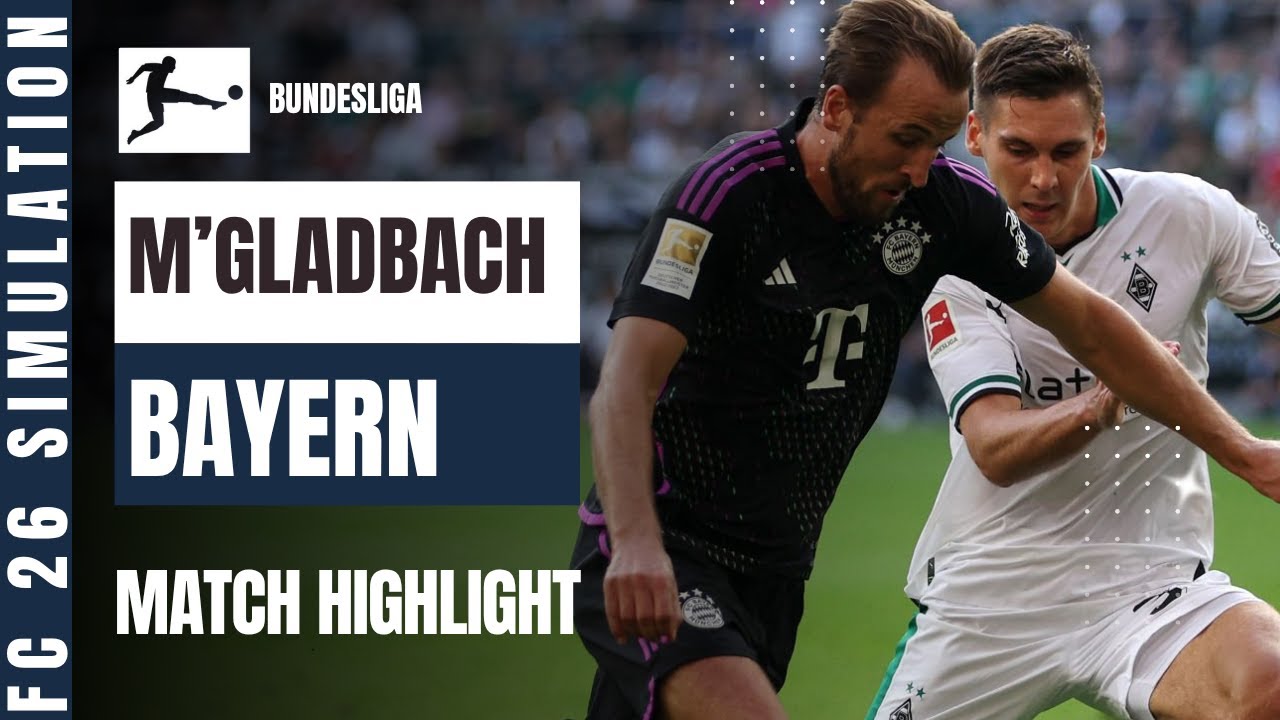 M'GLADBACH vs BAYERN MUNCHEN | Bundesliga | EA Sports FC 26 Simulation – MatchPredict FC