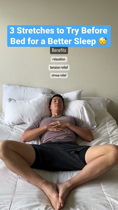 Sleep Better Tonight with Pre-Bed Stretches #stretching #sleep