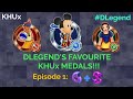 KHUx - MY FAVOURITE Tier 1 + Tier 2 Medals!!! | DLegend's Favourite Medals Episode 1 (KHUx History)