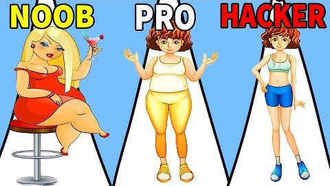 NOOB vs PRO vs HACKER in 300 Pounds Beauty Run New Game All Levels Android, ios‏‏‏‏‏‏