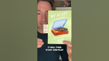 Endless Rick Roll valentines card loops nonstop even when closed. Glitter when broken.