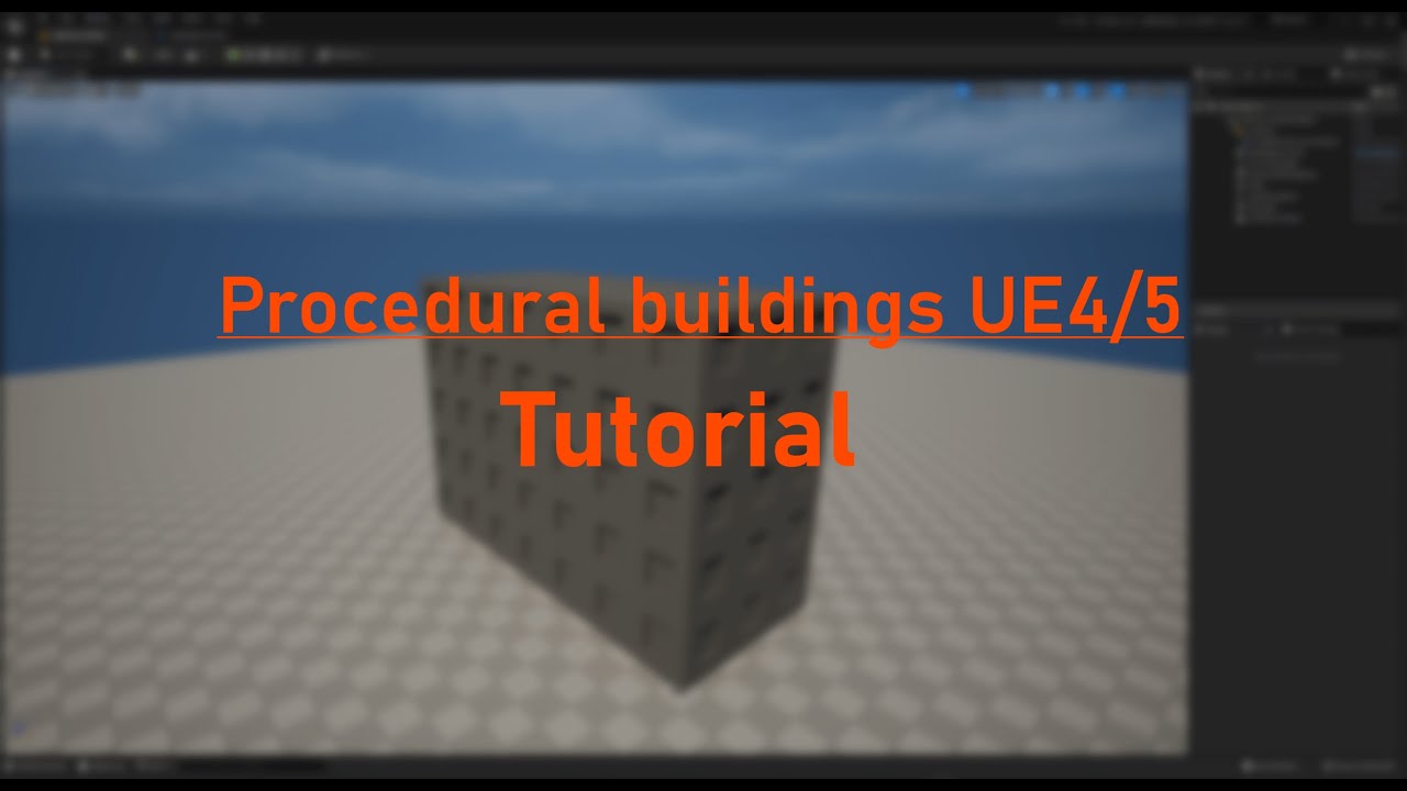How to easily create procedural buildings in Unreal Engine 4/5 - YouTube