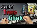 how to repair one red blink sony...