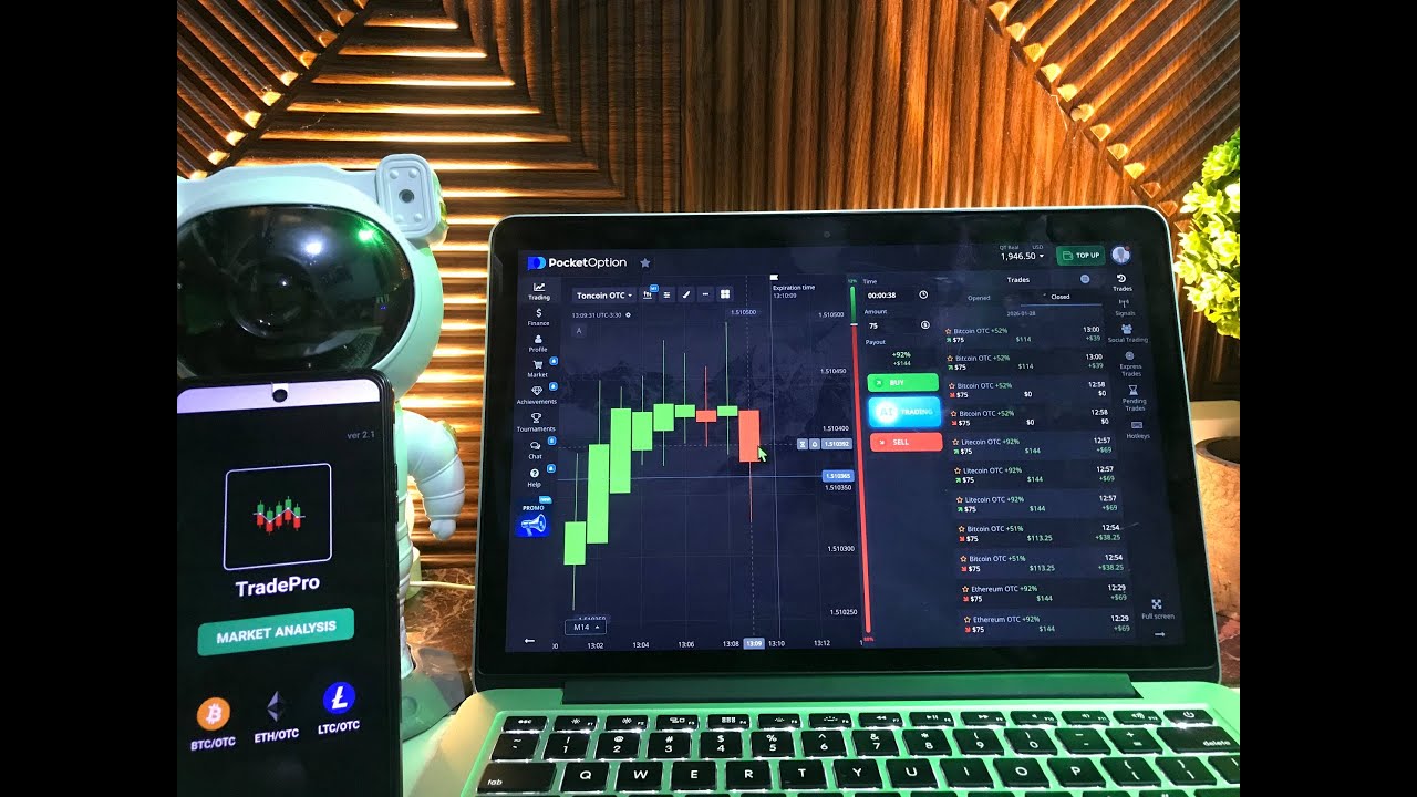 POCKET OPTION 1 MINUTES TRADING STRATEGY WITH BOT