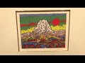 絹谷幸二　「20世紀の富士」　富士山　絵画　風景画　インテリア　リトグラフ　版画