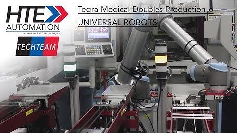 How Universal Robots doubled production at Tegra Medical in their CNC Machine cells.