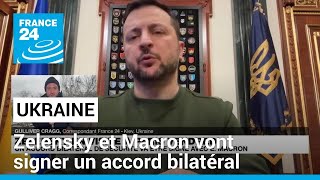 Emmanuel Macron et Volodymyr Zelensky vont signer un accord bilatéral de sécurité vendredi