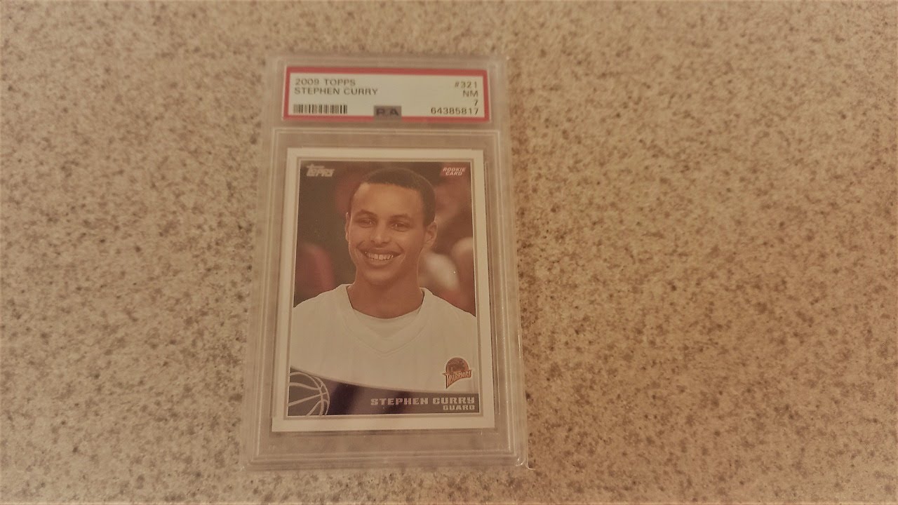 Stephen Curry 2009 Topps Rookie Card! PSA 7 NM! - YouTube