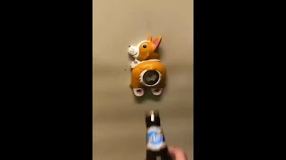 Dog bottle cap opener 😂 full video by Cute animal things 12,697 views 2 years ago 34 seconds