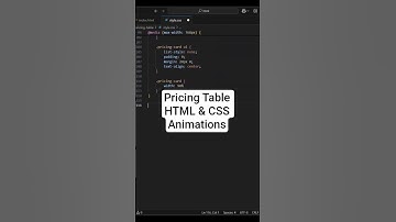 Responsive Pricing Table with Animations in HTML & CSS - Part 3 #shorts #webdesign #webdev #htmlcss