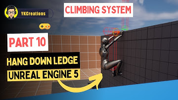 How to Hang Down the Ledge Left and Right in UE5 Climbing System Tutorial | part 10 |  @yashkhare