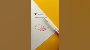 Hina Signature Design | How To Sign The Letter H #shorts