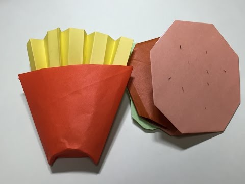 折り紙ランド Vol 360 フライドポテトの折り方 Ver 1 Origami How To Fold A French Fries Ver 1 Youtube