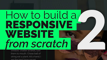How to Create a Responsive Website from Scratch - Part 2: The Header and Hero area #Responsive #CSS3