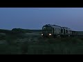 &quot;Blood Moon&quot; over a late freight train